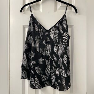 Express black & white spaghetti strap tank size small